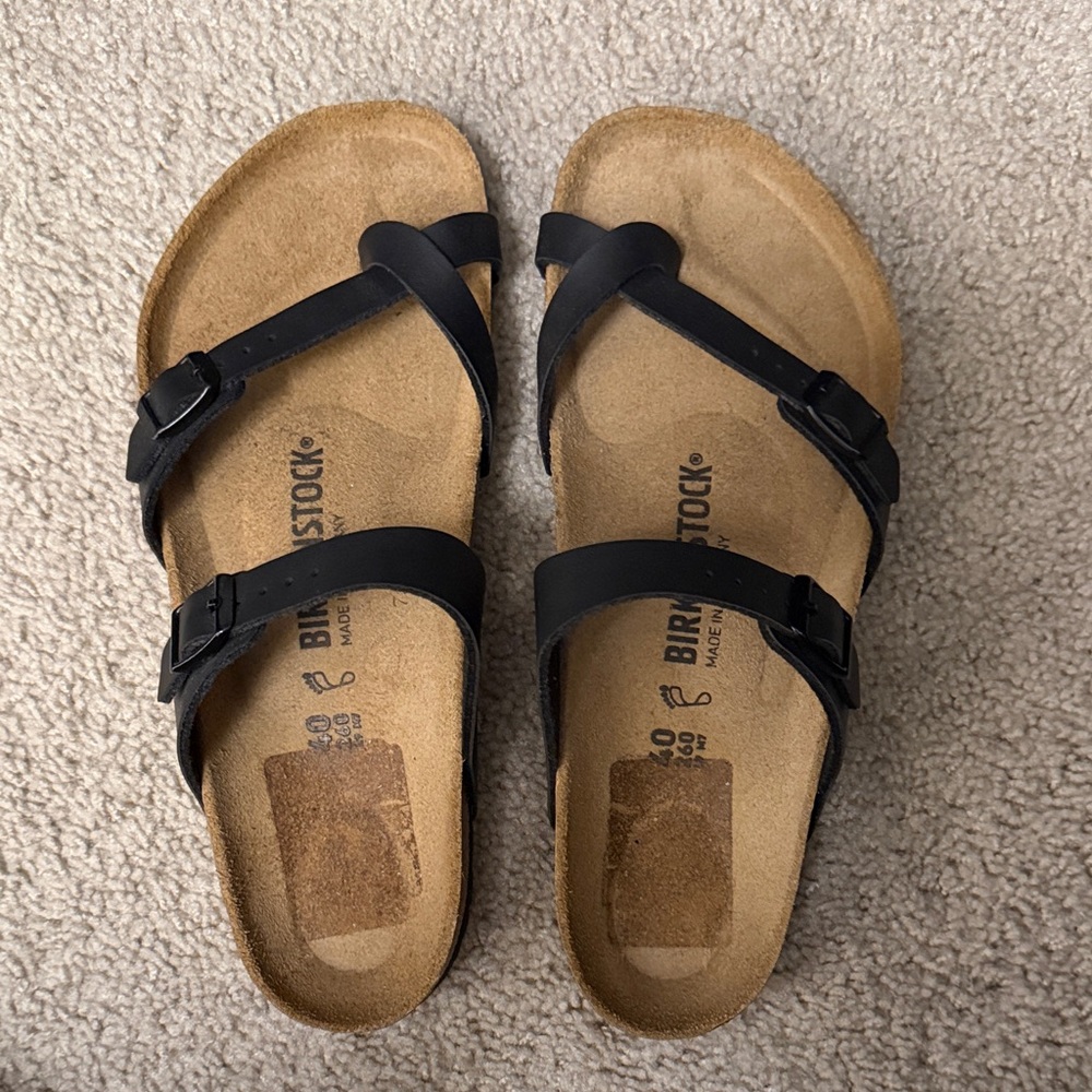 Birkenstock Black Cross-Strap Sandals